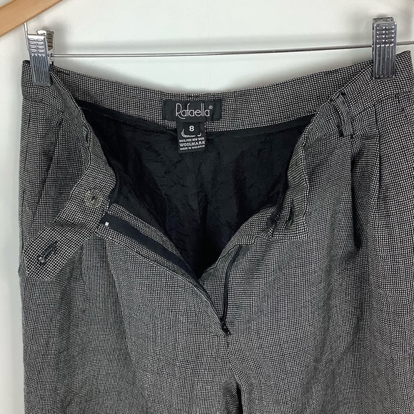 𝅺Vintage Rafaella Women's High Rise Wool Pleated Dress Pants Career Trousers 8 - Picture 3 of 8